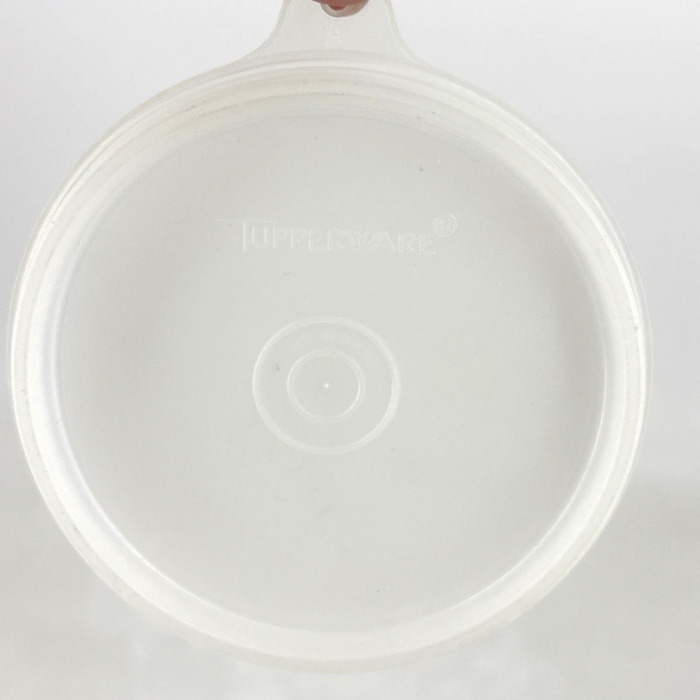 Vintage Tupperware Replacement A Tab Lid #215-47 Sheer Frost USA Tupper Seal‎